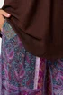 Yours Curve Purple Paisley Shirred Waist Trousers - 14/L28 Image 5