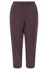 Yours Curve Purple Chambray Barrel Trousers - 18 Image 5