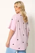 Yours Curve Pink Spot Oversized T-Shirt - 16 Image 3