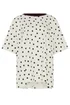 Yours Curve White Spot Oversized T-Shirt - 38-40 Image 5