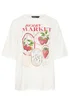 Yours Curve Ivory White 'Berry Market' Graphic T-Shirt - 22-24 Image 5