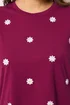 Yours Curve Pink Embroidered Daisy T-Shirt - 18 Image 4