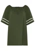 Yours Curve Khaki Green Swing Blouse - 14 Image 5