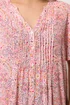 Yours Curve Pink Paisley Print Pintuck Blouse - 26-28 Image 4