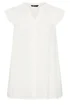 Yours Curve White Lace Detail Blouse - 18 Image 5