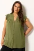 Yours Curve Green Crochet Blouse - 30-32 Image 1