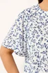 Yours Curve White Ditsy Floral Notch Neck Top - 20 Image 4