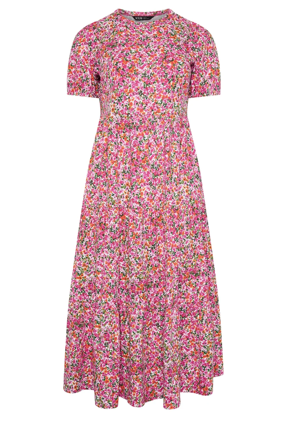 Yours Curve Pink Floral Summer Dress - 18 Image 3