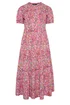 Yours Curve Pink Floral Summer Dress - 18 Image 3