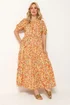 Yours Curve Yellow Floral Summer Dress - 20 Image 1