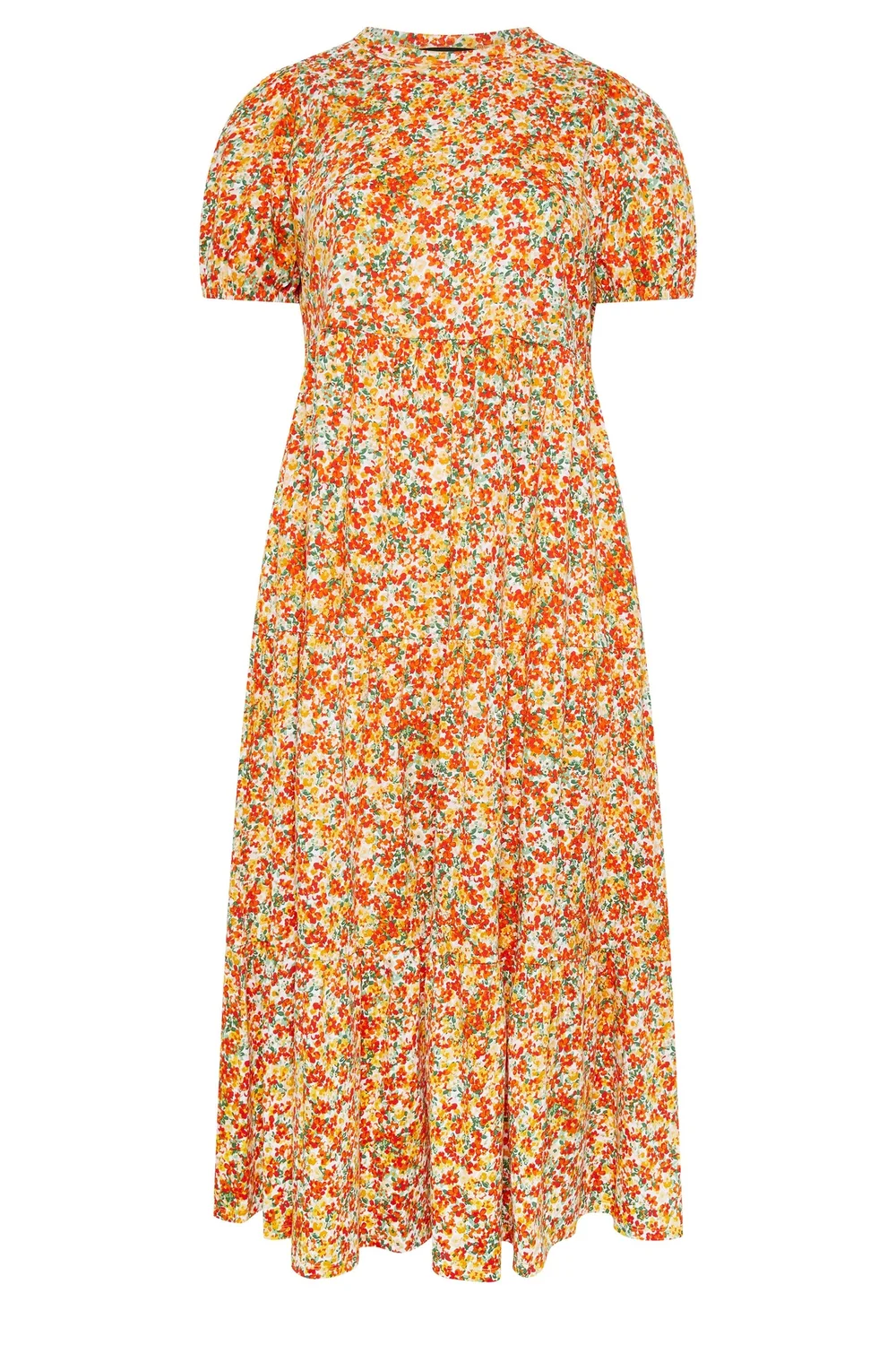 Yours Curve Yellow Floral Summer Dress - 20 Image 5