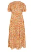 Yours Curve Yellow Floral Summer Dress - 20 Image 5