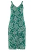 Yours Curve Blue Abstract Print Throw On Midaxi Dress - 30-32 Image 5