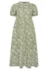 Yours Curve Green Floral Tiered Maxi Dress - 16 Image 5