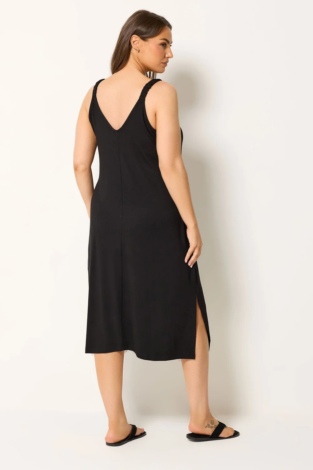 Yours Curve Black Throw On Dress - 14-16 Image 4