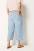 Yours Curve Blue Cropped Wide Leg Jeans - 22 Image 5