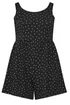 Yours Curve Black Polka Dot Smock Textured Playsuit - 22-24 Image 5