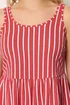 Yours Curve Orange Stripe Textured Playsuit - 30-32 Image 4