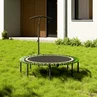 Kidkid 48in Bungee Cords Foldable Round Trampoline with Adjustable T-H&le Bar - One Size Image 1