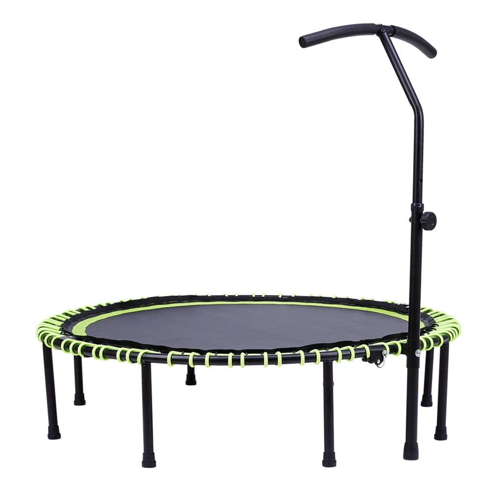 Kidkid 48in Bungee Cords Foldable Round Trampoline with Adjustable T-H&le Bar - One Size Image 3