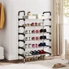Lifeideas 6-Tier Galvanised Steel Shoe Rack - One Size Image 1