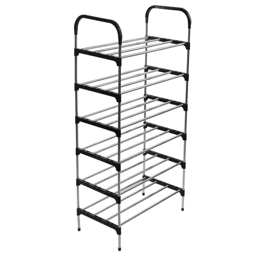 Lifeideas 6-Tier Galvanised Steel Shoe Rack - One Size Image 3