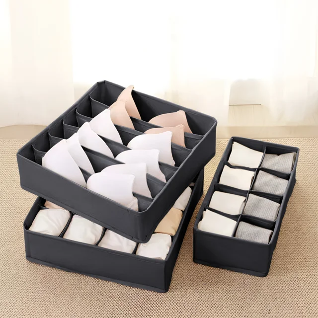 Lifeideas 10 Pcs Foldable Non-woven Clothing Organizer