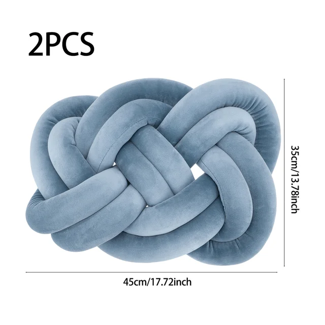 Lifeideas 2 Pcs Knot Cushions