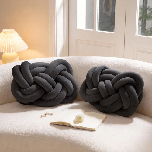 Lifeideas 2 Pcs Knot Cushions - One Size Image 1