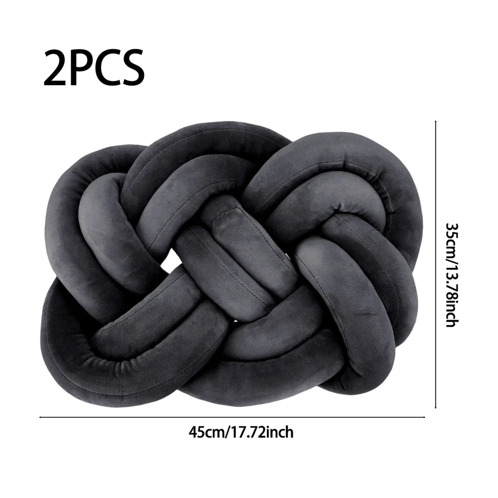 Lifeideas 2 Pcs Knot Cushions - One Size Image 2