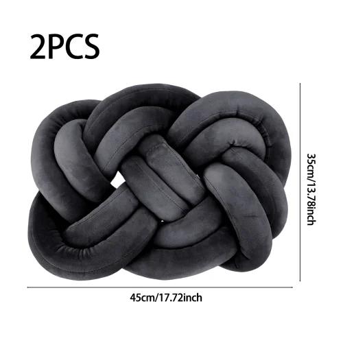 Lifeideas 2 Pcs Knot Cushions - One Size Image 2
