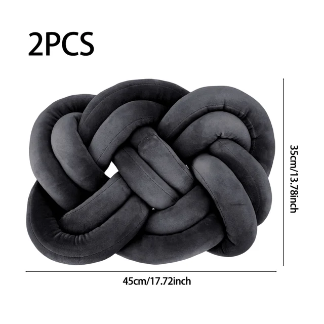 Lifeideas 2 Pcs Knot Cushions