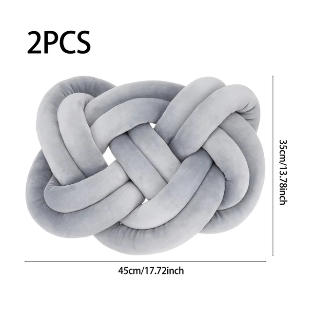 Lifeideas 2 Pcs Knot Cushions