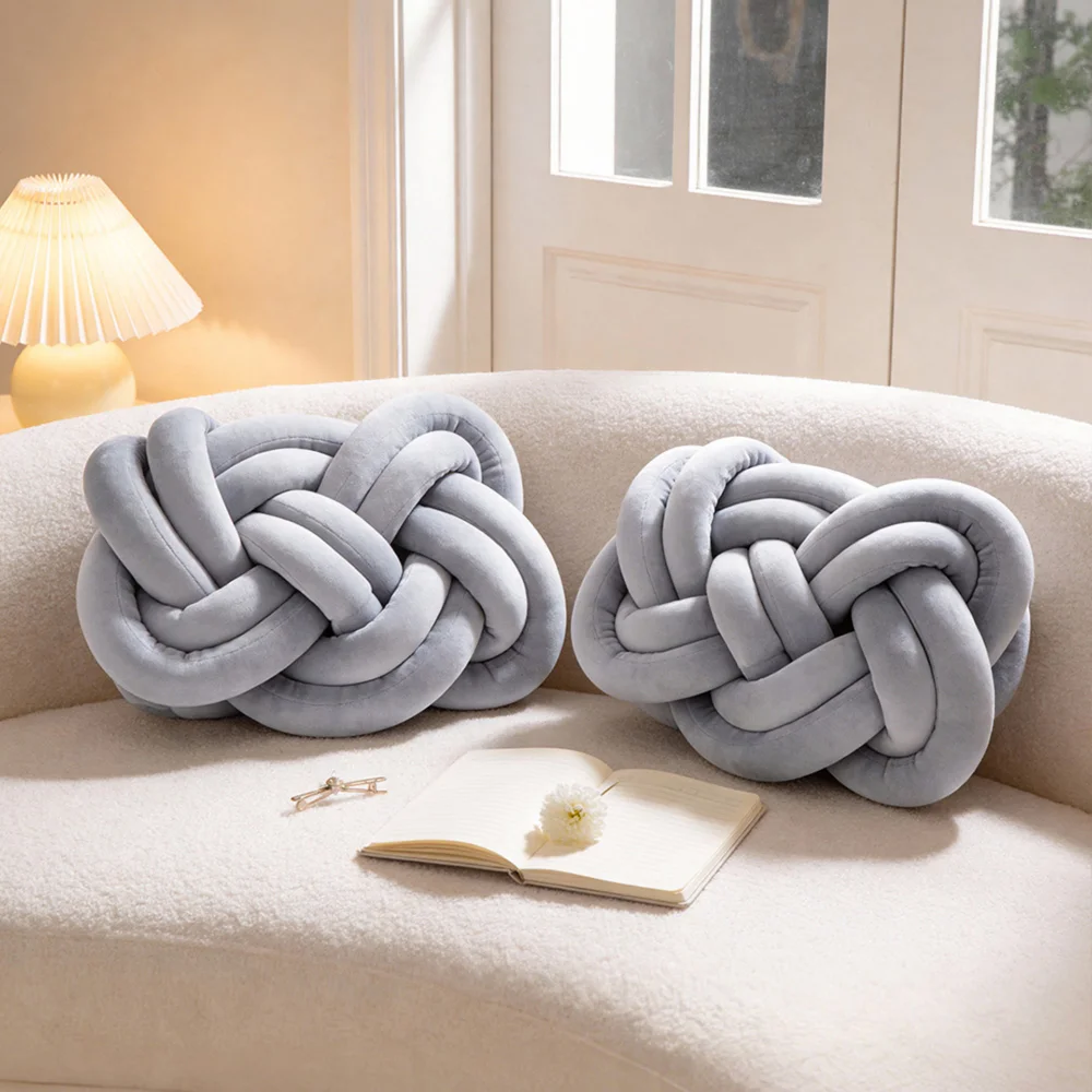 Lifeideas 2 Pcs Knot Cushions - One Size Image 1