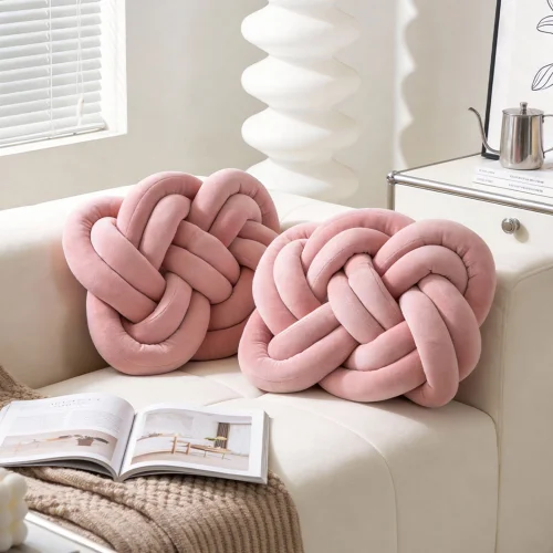 Lifeideas 2 Pcs Knot Cushions - One Size Image 1