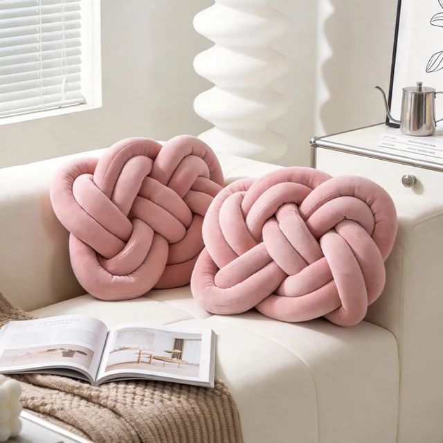 Lifeideas 2 Pcs Knot Cushions