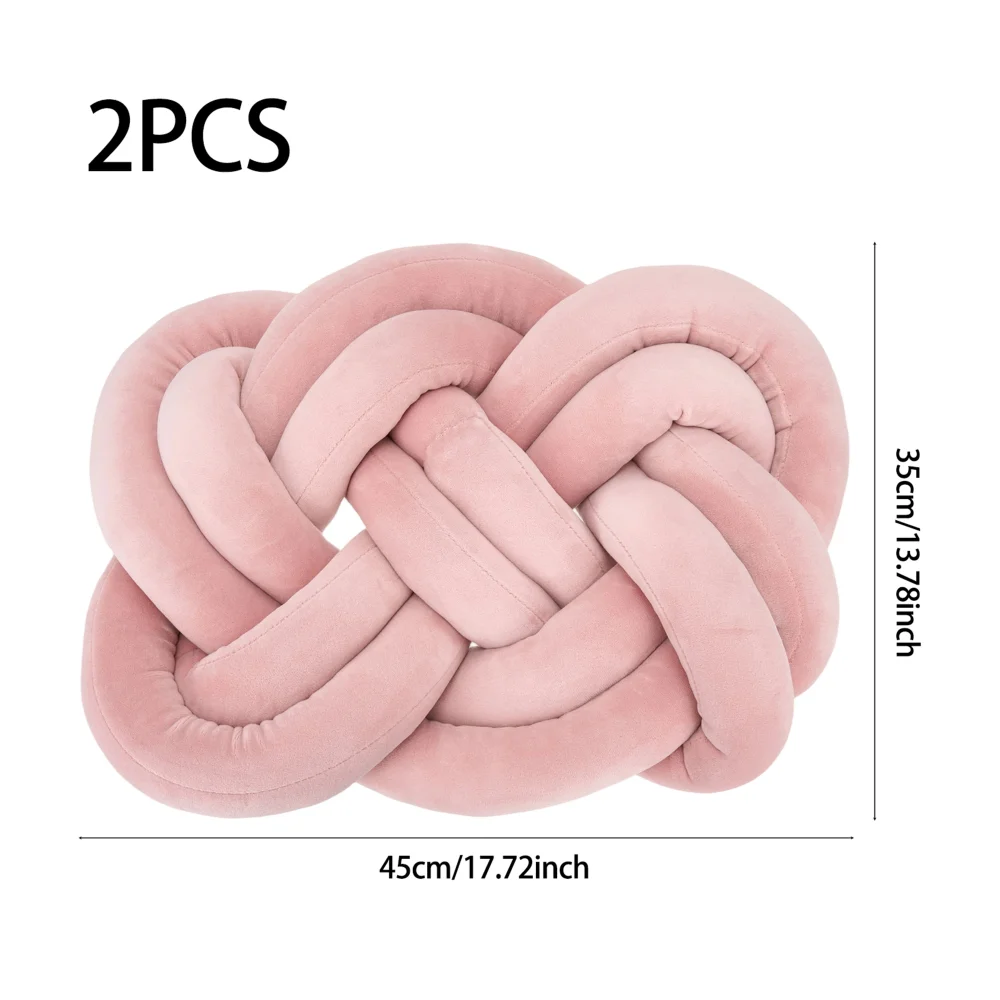 Lifeideas 2 Pcs Knot Cushions - One Size Image 2