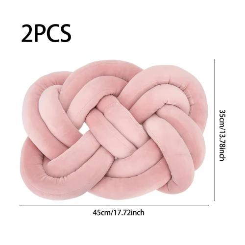 Lifeideas 2 Pcs Knot Cushions - One Size Image 2