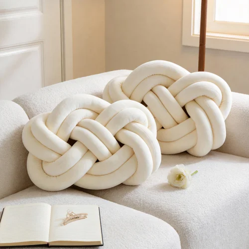 Lifeideas 2 Pcs Knot Cushions - One Size Image 1