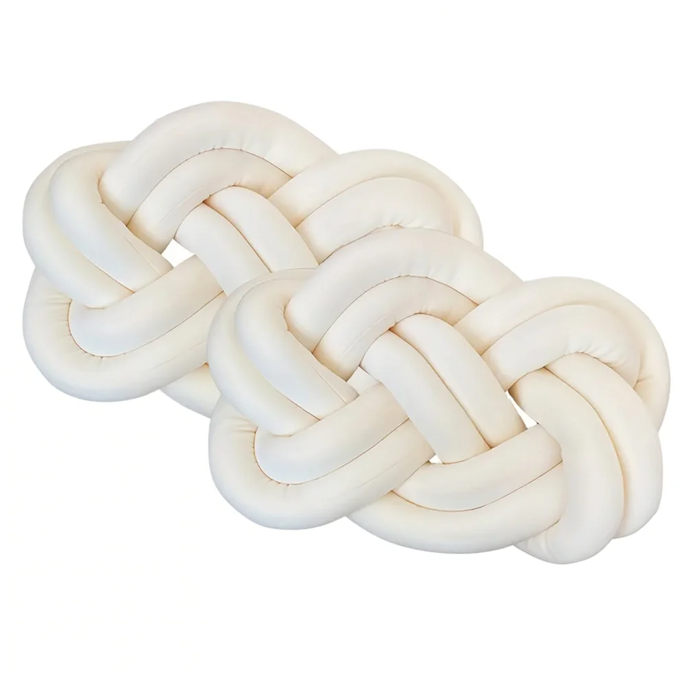 Lifeideas 2 Pcs Knot Cushions - One Size Image 3