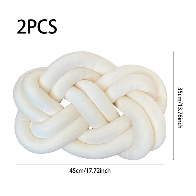 Lifeideas 2 Pcs Knot Cushions