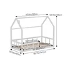 Kidkid White Wooden House Bed Frame - One Size Image 2