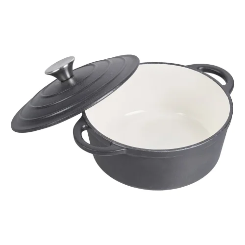 Lifeideas Enameled Cast Iron Dutch Oven Pot with Lid - M Image 4