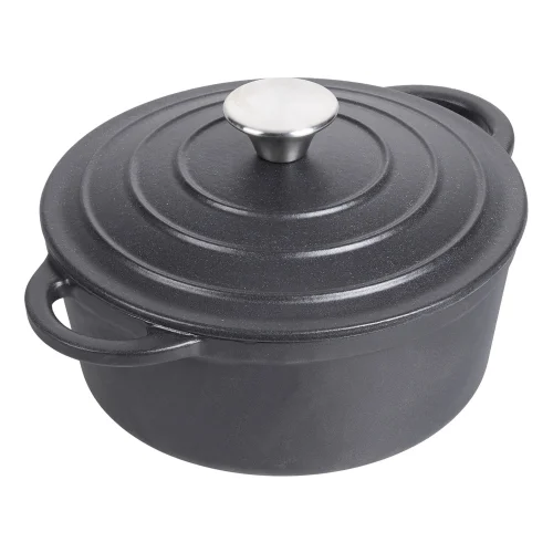 Lifeideas Enameled Cast Iron Dutch Oven Pot with Lid - M Image 3