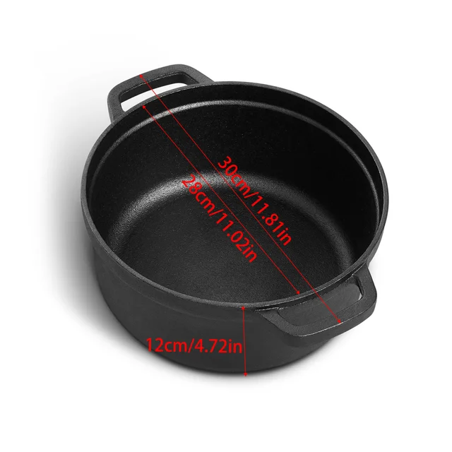 Lifeideas Round Cast Iron Grill Pan