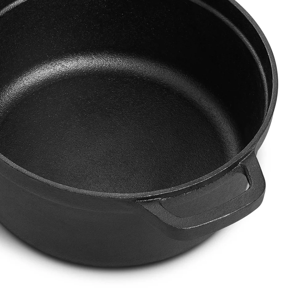 Lifeideas Round Cast Iron Grill Pan - One Size Image 3