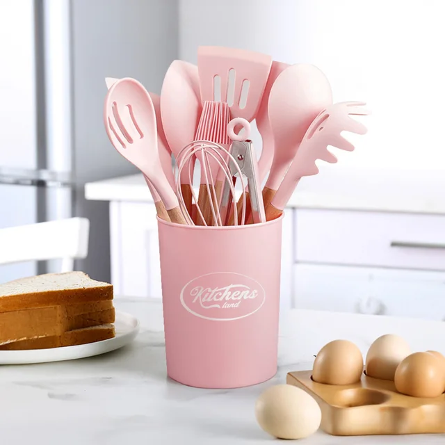 Lifeideas 11-piece Silicone Kitchen Utensil Set for Nonstick Cookware