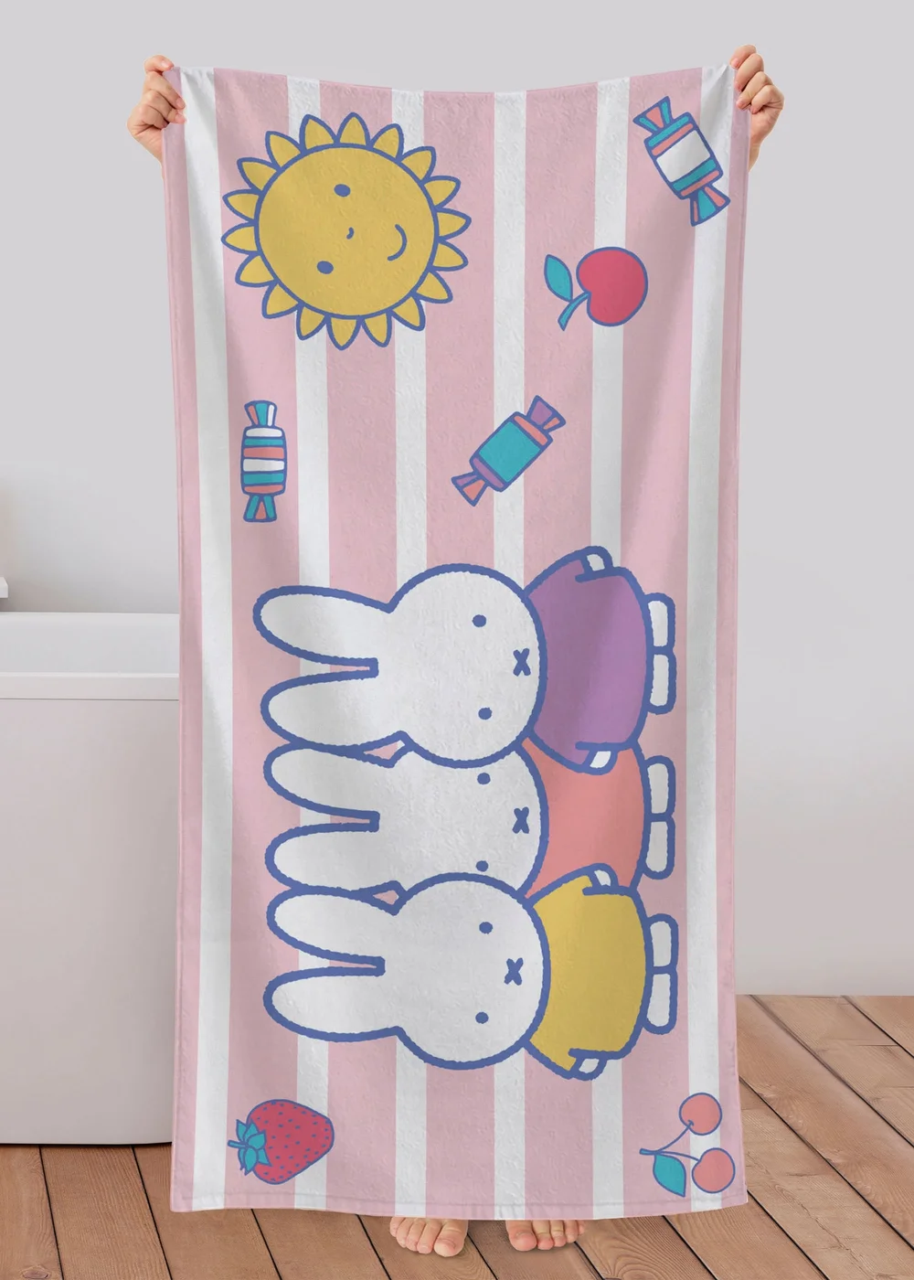 Miffy Pink Towel - One Size Image 1