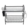 Lifeideas Steel Dish Drying Rack 2-Tier - One Size Image 3
