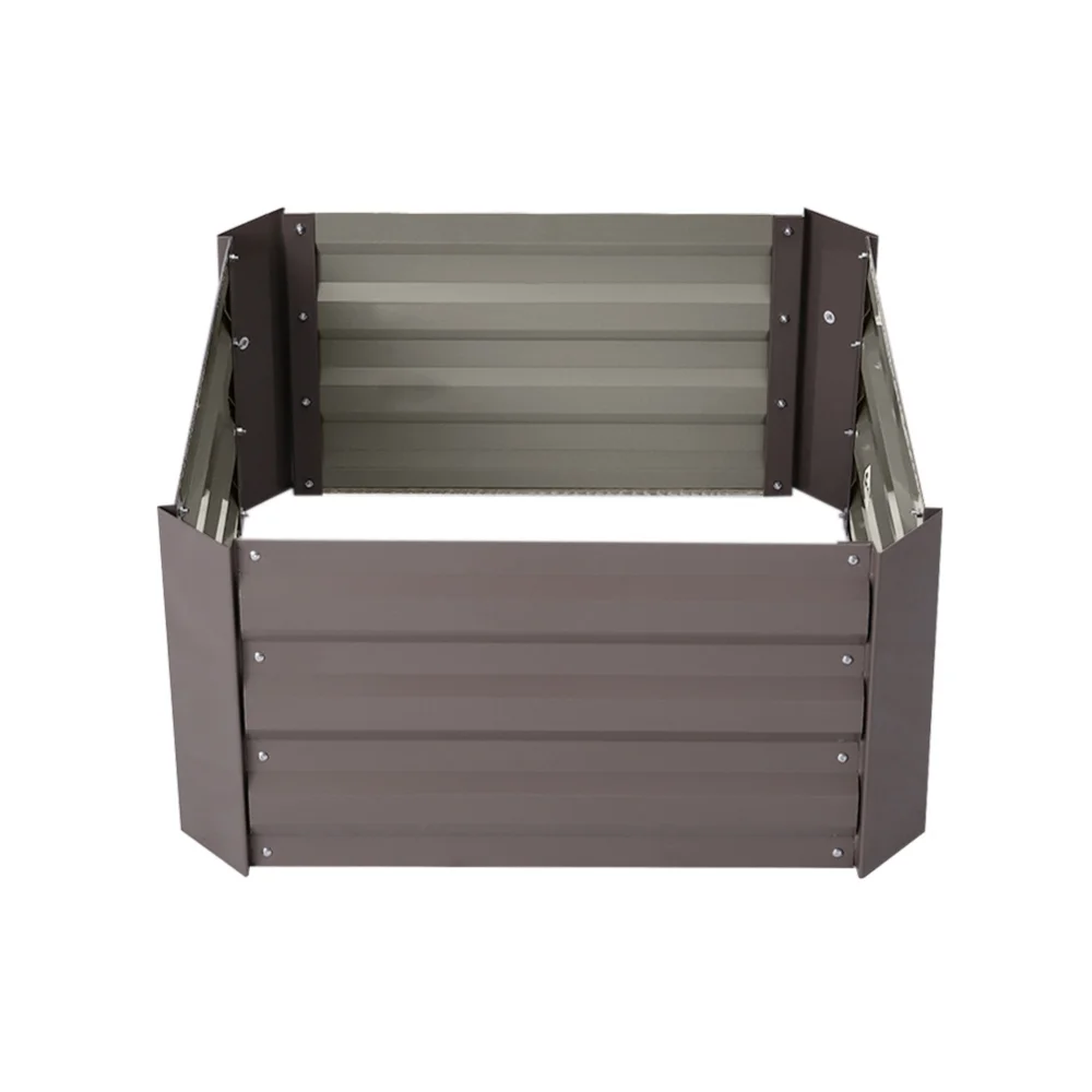 Breeins Galvanized Steel Square Raised Garden Bed Planter Box - One Size Image 5